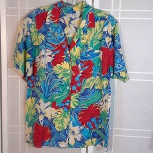 French Navy rayon campshirt M